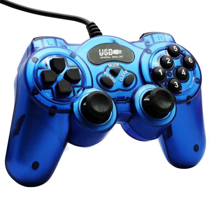 Приветствуя пк проводной USB joypad джойстик контроллер с двойным поддержку ударной