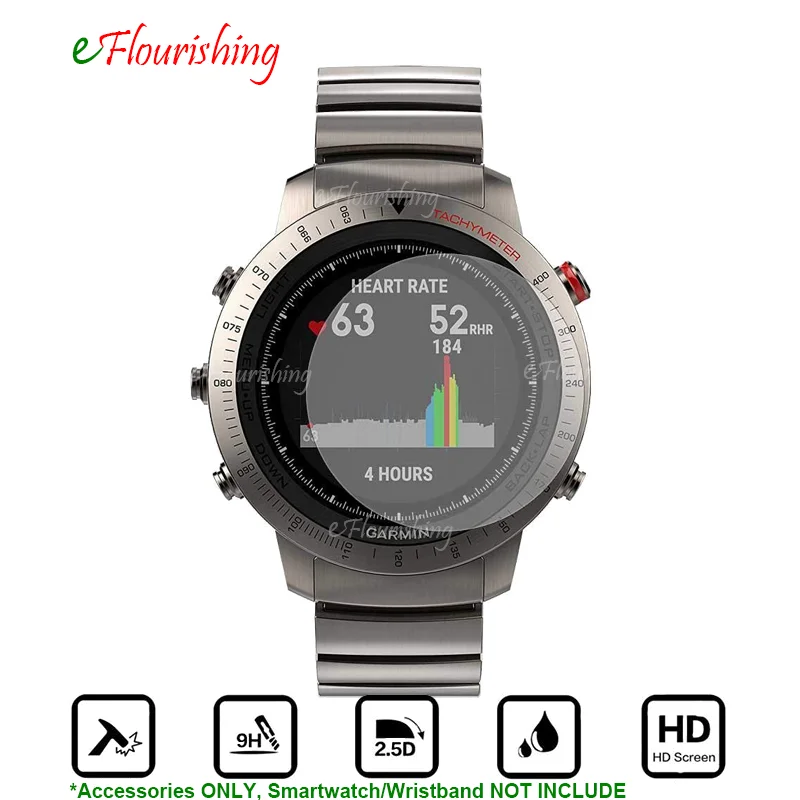 HD прозрачное Закаленное стекло Защитная пленка гвардии для Garmin Fenix Chronos gps