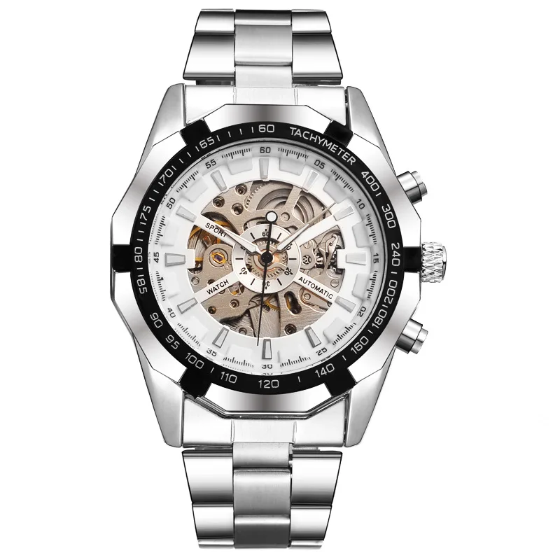 

Man Mechanical Watch Skeleton Dial Tourbillon Men's Watch Automatic Male Clock Military Waterproof Watches for Men Reloj Hombre
