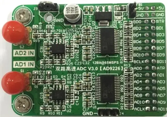 

Dual Channel High Speed AD Module AD9226 Parallel 12 Bit AD 65M Data Acquisition FPGA Development Board