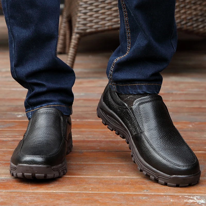 Мужская обувь повседневная обувь из натуральной коровьей кожи мужские мокасины ручной работы с металлической пряжкой Мужская обувь для вождения размера плюс 38-48 RAPQUE