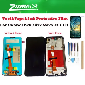 

5.84 Inch For Huawei Nova 3E P20 Lite Huawei P20 Lite LCD Display+Touch Screen Digitizer With Frame Black Gold Color With Kits