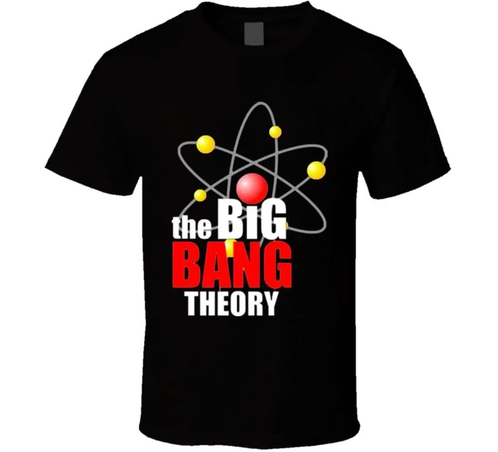 Черная футболка с логотипом The Big Bang Theory Шелдон Купер бесплатная доставка Harajuku