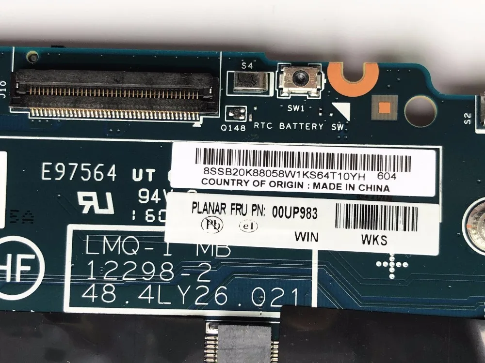 High quality FRU 00UP983 for Lenovo Thinkpad X1 Carbon 2nd Gen Laptop Motherboard Intel SR1EA I7 4600U Motherbd 8GB RAM Tested|motherboard