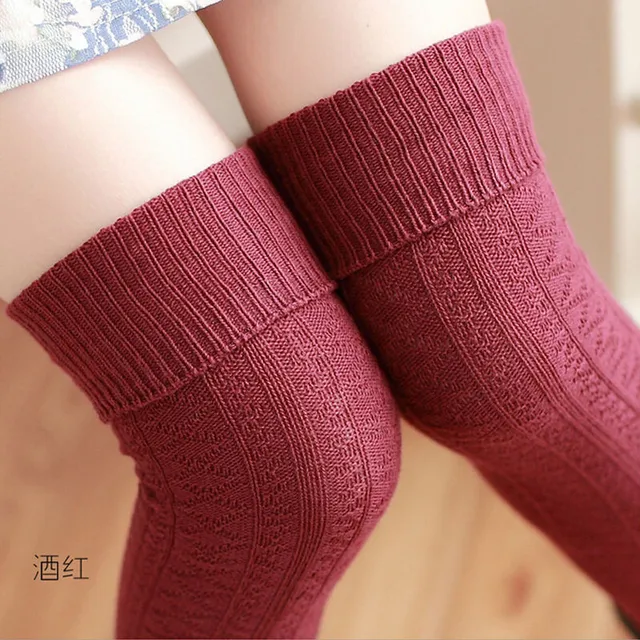 Buy 2016 Autumn Winter Warm Stockings Solid Color