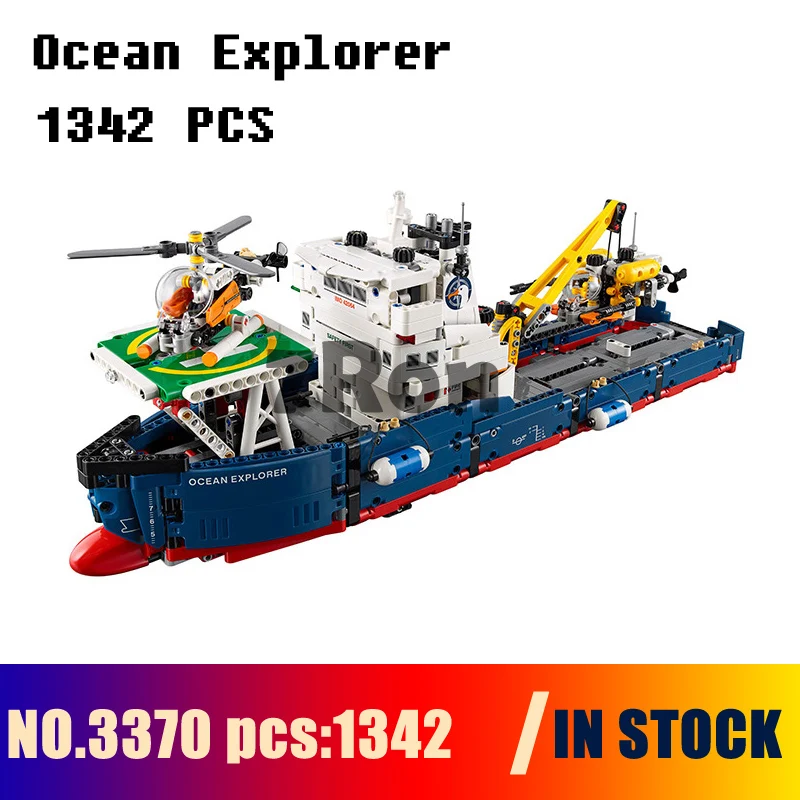 

Compatible with lego 42064 Models building toy 3370 1342Pcs 2in1 Technic Series Ocean Explorer Building Blocks toys & hobbies