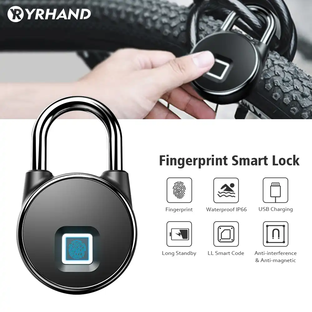 fingerprint scanner bike lock