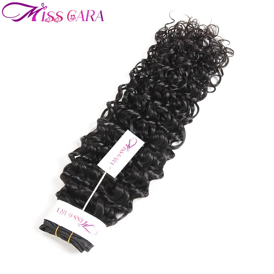 Miss Cara remy человеческие волосы уток волна воды бразильские волосы переплетения пучки 1 шт. только натуральный черный цвет