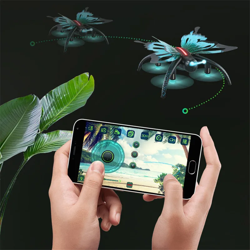 For JJR/C H42WH Butterfly WIFI FPV RC Quadcopter with Voice Control Altitude Hold Mode RTF Mini Drone kid gifts