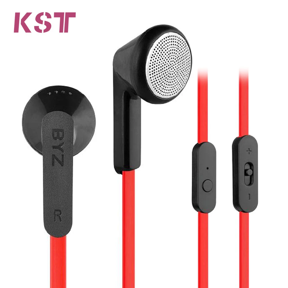  Original BYZ S600 Noodles Earphone Headsets with Microphone For Mobile Phone SAMSUNG GALAXY S3 S4 Note3 Iphone 6 5 Smartphones 