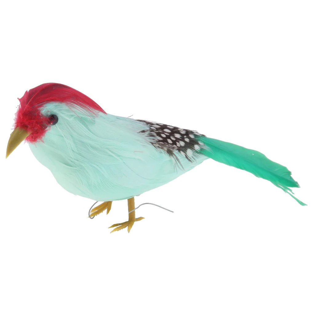 MagiDeal 5inch Artificial Feathered Foam Birds Statue Festival Party Decorative Ornament Shelf Display Art Craft