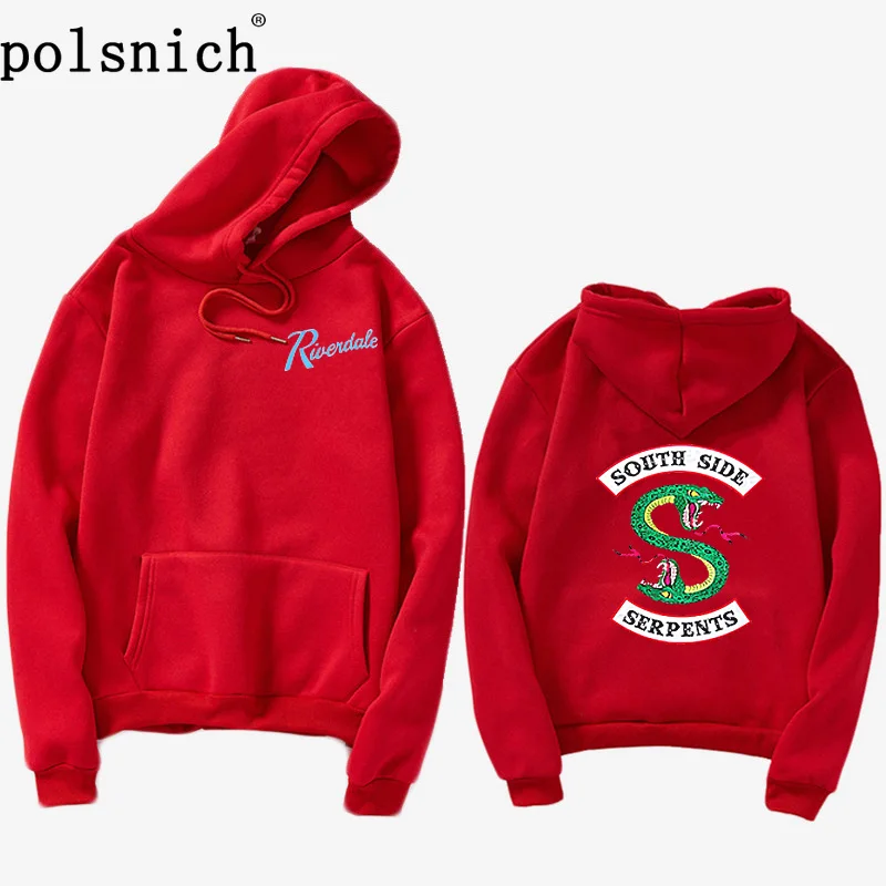  2019Einfarbig Hoodie Damen Riverdale South Side Snake Sweatshirt Riverdale Frau hip hop schlange So