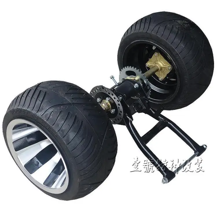 

DIY GO KART KARTING ATV UTV Buggy Foot Disc Rotor Brake Pump Caliper Sprocket Rear Axle Swingarms With 10 Inch Wheel Tires
