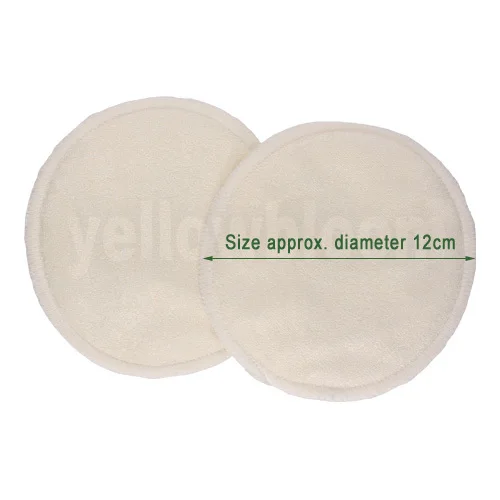 Littles&Bloomz Soft Bamboo Washable Reusable Nursing Breast Pad $2.99=4pcs Breastfeeding Absorbent Waterproof Stay Dry Cloth Pad 2