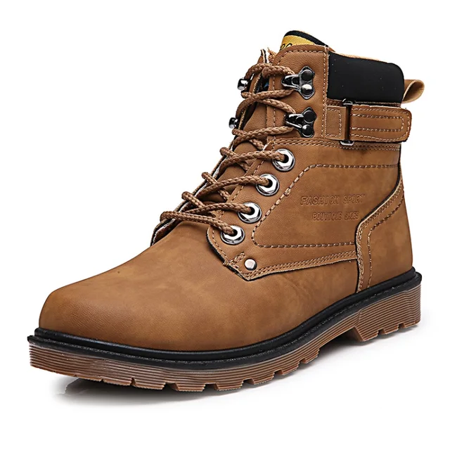 Break Out New Men Boots Men Spring&Autumn High Top Leather Boots