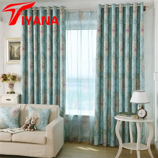 American Rustic Style Quality Elegant Floral Printed Curtains For Living Room Bedroom Kitchen Cloth Drapes American Rustic Style Quality Elegant Floral Printed Curtains For Living Room Bedroom Kitchen Cloth Drapes