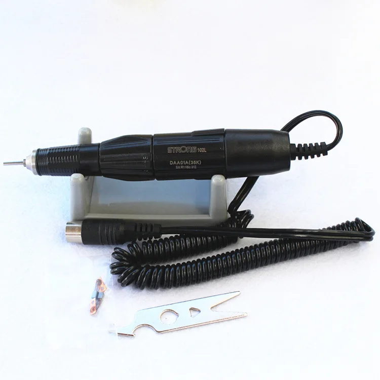 Billige 35,000RPM 102L 2.35mm schwarz griff Datei Bits Nägel polieren Kunst stift für Starke 210 204 90 serie Elektrische Nagel Bohrer maschine Werkzeug