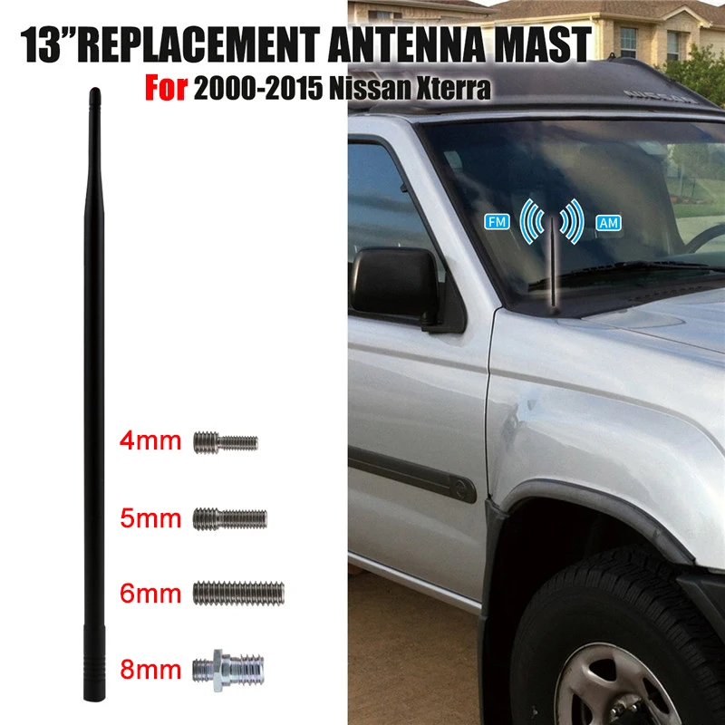 Car Radio FM Antenna Amplifier Mast For Nissan Xterra 2000- Auto Roof Signal Aerial Booster FM AM Vehicle Antena WISENGEAR /