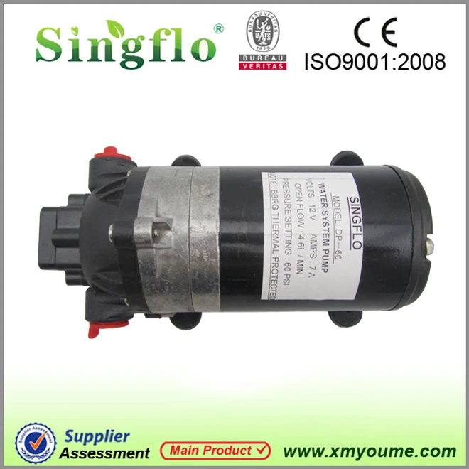 High pressure water pump for sprayers system Singflo DP 60 12volt