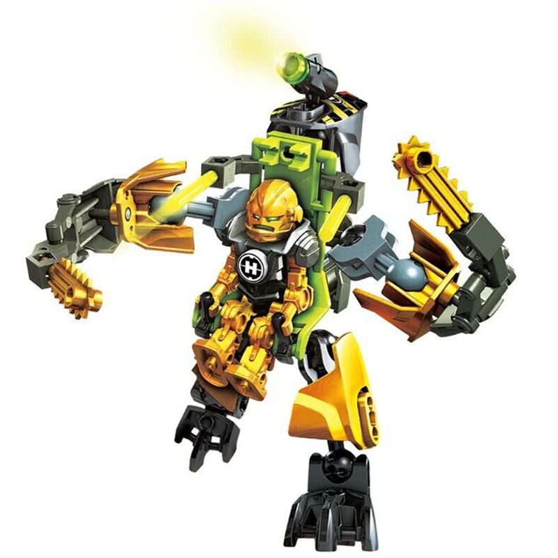 

New Excavator Warrior Model Building Kits Compatible Legoe Hero Factory 6.0 Daniel Rocka Blocks Building Toys for Children Gift