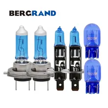 Bombillas H1 H7 Halogen 12V 55W Headlight bulbs 4300k Xenon T20 21/5W 7443 natural glass blue DRL luces para coches For OPEL