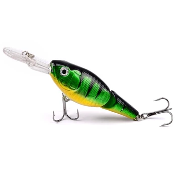 

1Pcs/lot 2 segment minnow wobblers fishing lures 10.5g 9cm isca Artificial Hard Bait bass crankbait swim bait fishing tackle