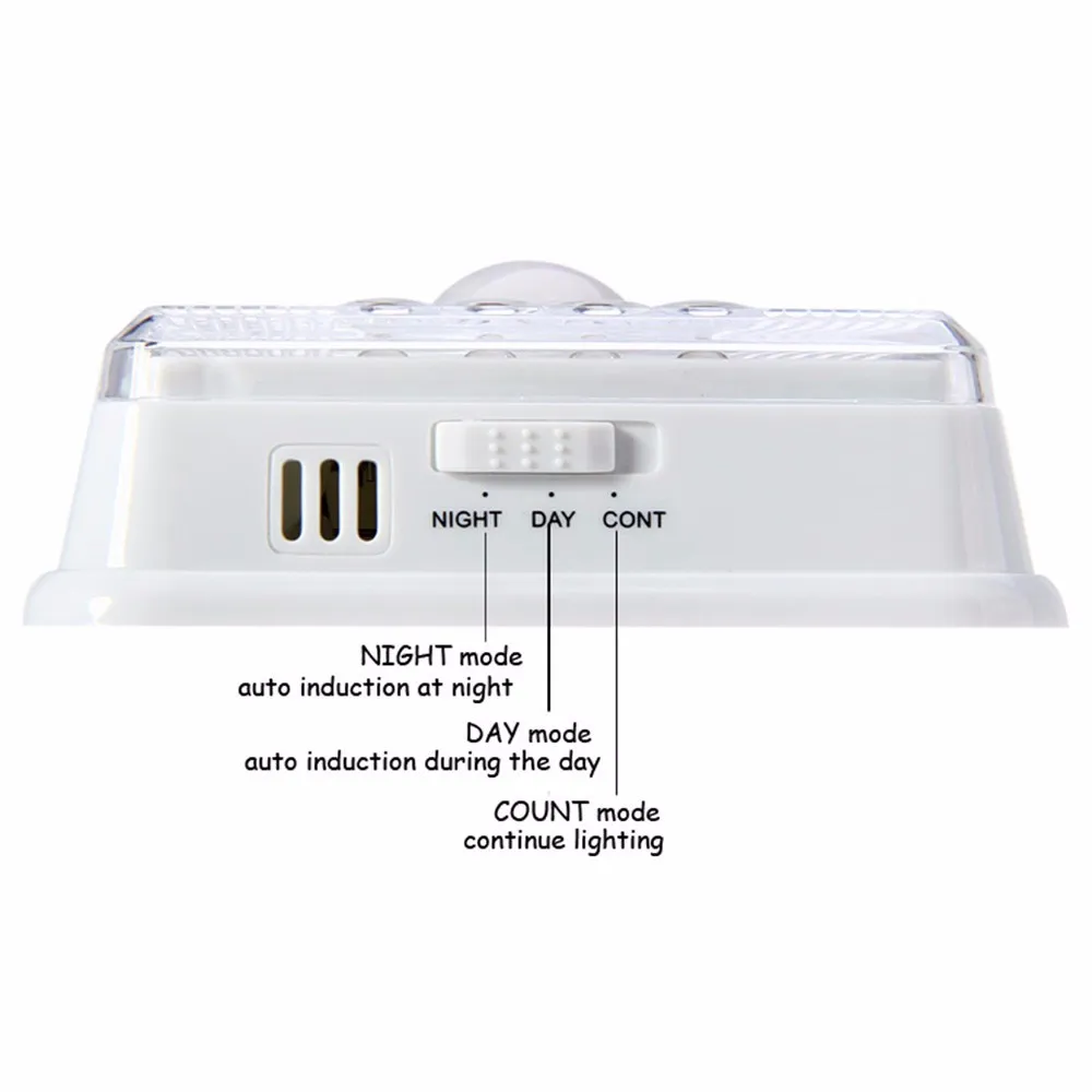 Wireless Infrared Sensors LED Lamp 3V 8Leds PIR Auto Sensor Motion Detector Led Bulb Energy Saving Cabinets Garage Night Light (8)