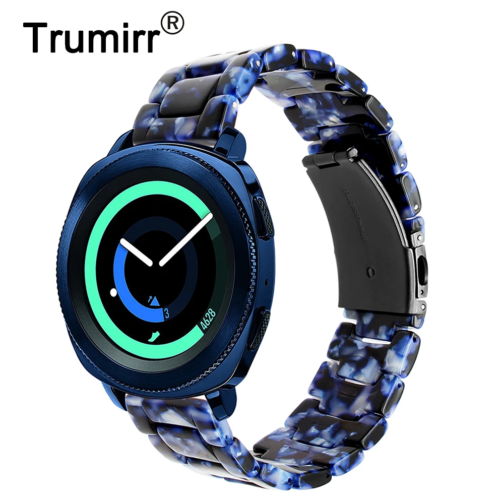 Ремешок для часов Trumirr из смолы 20 мм для samsung gear Sport/Galaxy Watch 42 мм/Active 2 40 мм 44 мм ремешок для быстрого крепления