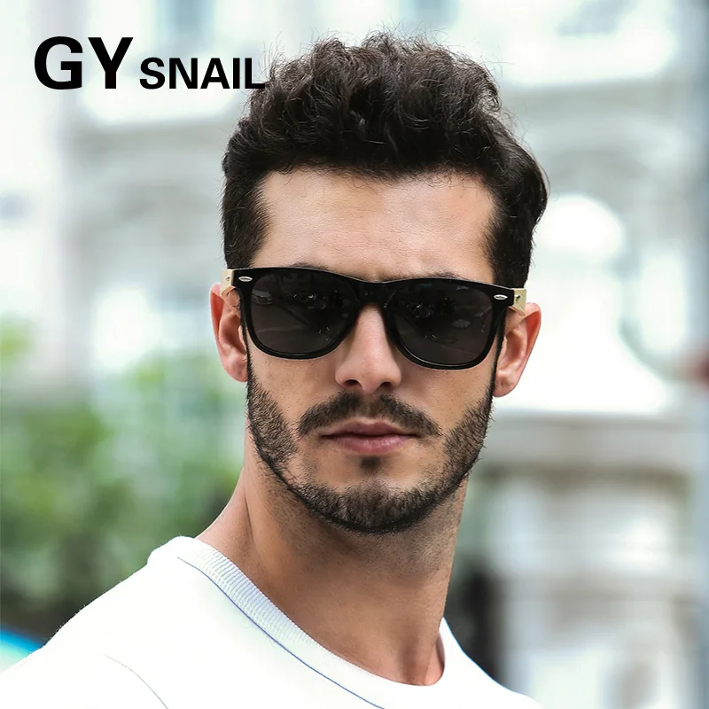 Солнцезащитные очки GYsnail в ретро стиле квадратные бамбуковые солнцезащитные для