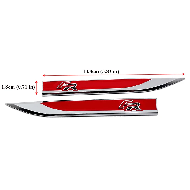 Car Styling Side Fender Stickers Metal Blade Shape Badge Emblem Decals for FR Logo for Ford Ferrari Renault Toyota Nissan Vespa Car Styling Side Fender Stickers Metal Blade Shape Badge Emblem Decals for FR Logo for Ford Ferrari Renault Toyota Nissan Vespa