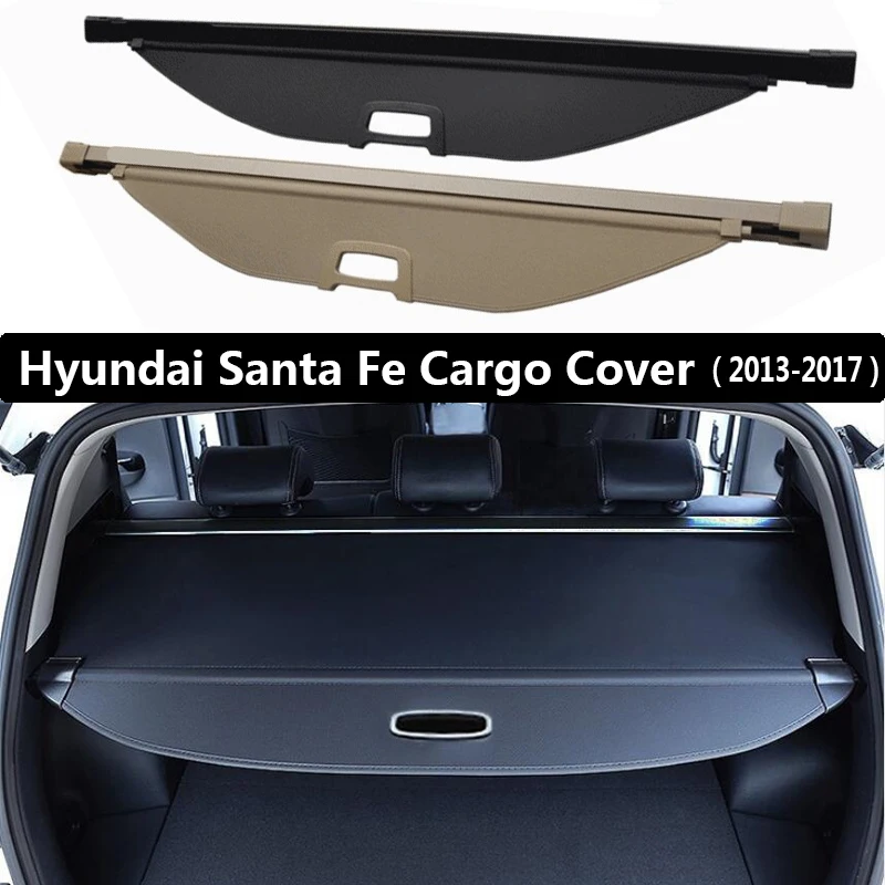 For Hyundai Santa fe 2013 2016 Rear Cargo privacy Cover Trunk Screen