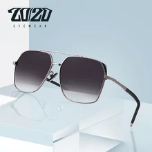 20/20 Марка Дизайн Классические Мужские Поляризованные Солнцезащитные Очки Авиационная Рамка Старинные Солнцезащитные Очки Для Мужчин Вождения Защита UV400 KB1250