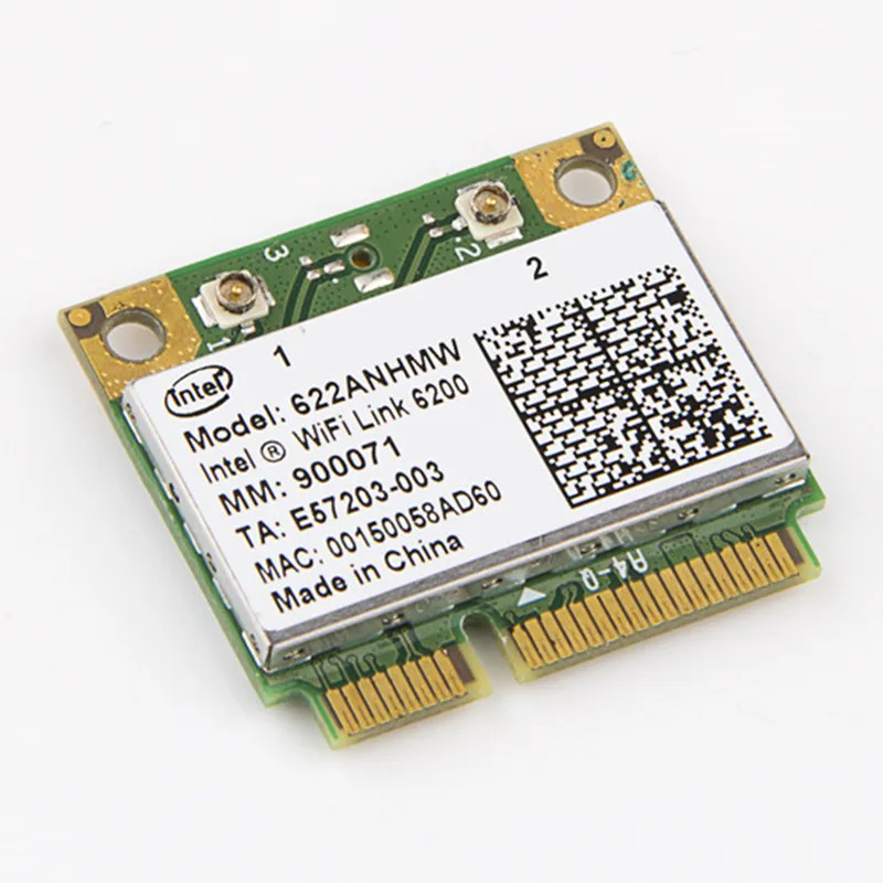 Беспроводная Wi-Fi карта с Intel mediino Advanced-N 6200 622ANHMW с мини PCI-E 300 Мбит/с 802.11AGN двухдиапазонный 2,4G/5 ГГц