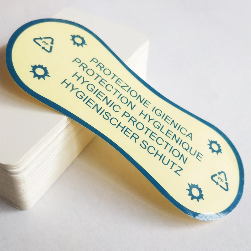 Sloobao five kind underwear hygienic self-adhesive transparent/clear sticker for swimsuit/swimming trunks own design/