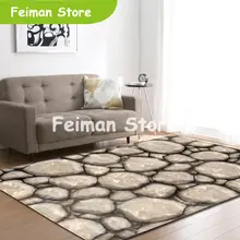 Скандинавские 3D камни шаблон печатные ковры области мягкий фланелевый Противоскользящий чайный столик коврики прикроватный ковёр для гостиной