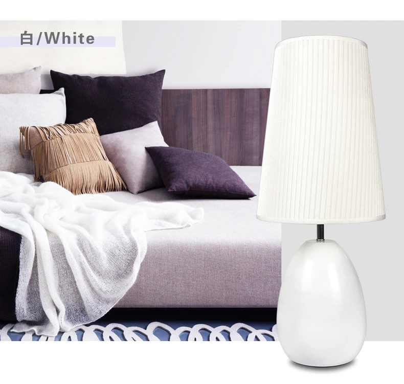 Cloth table lamp Golden Ameican Simple Warm Creative Retro Loft American Style Lighting For Home Bedroom Foyer Hotel | Освещение