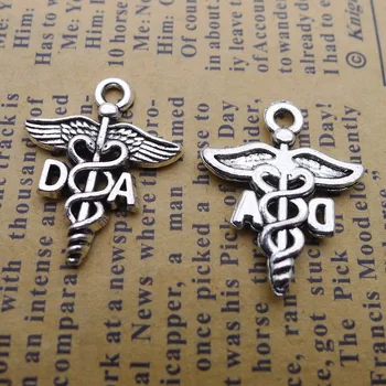 

150pcs Wing Snake DA Charms 18*22mm Antique silver pendants Handmade earring bracelet necklace Jewelry Making DIY Components