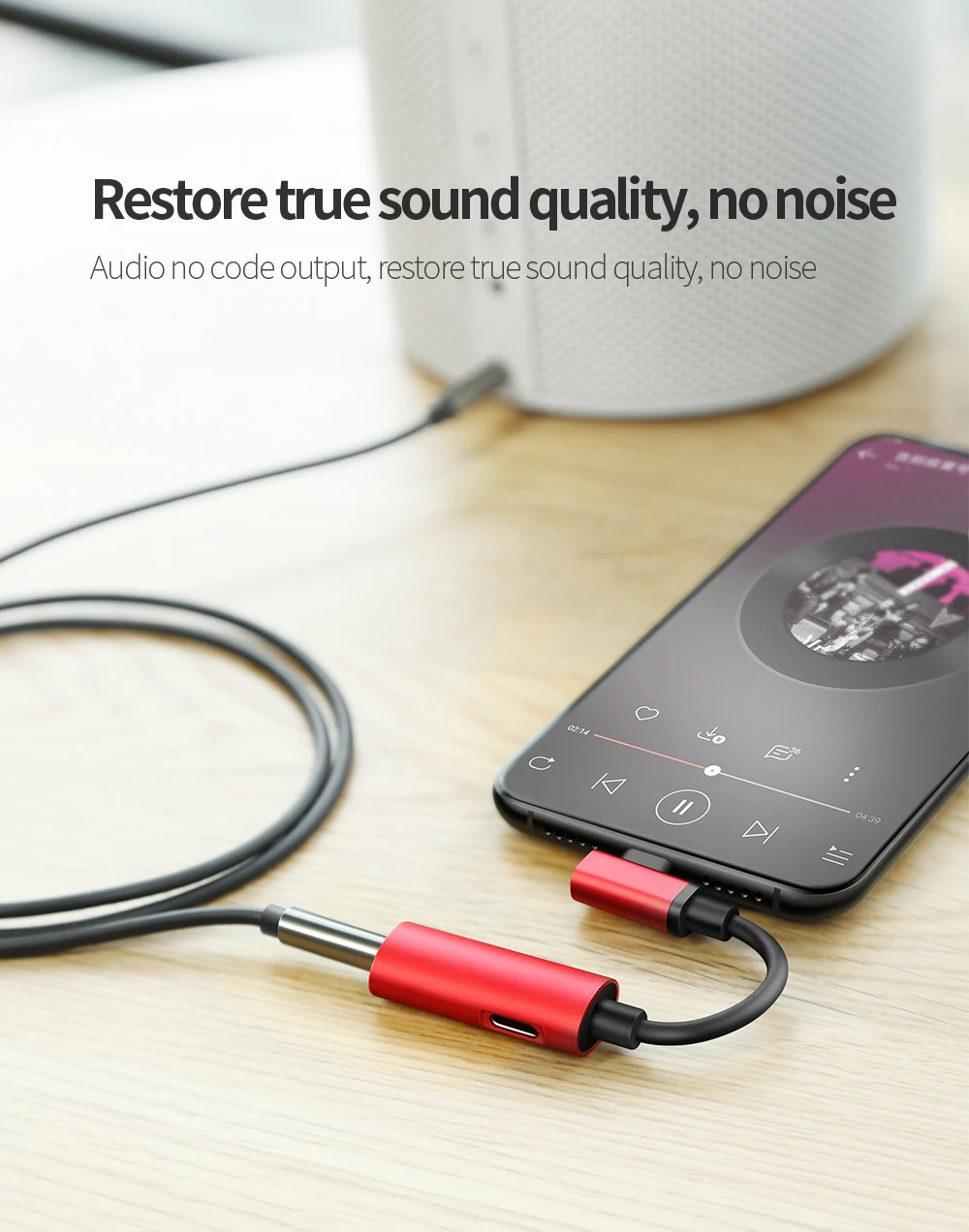 Mcdodo USB Type C Audio Cable Adapter USB C To 3.5mm Jack Splitter Earphone Adapter Aux Audio Connector for Huawei Xiaomi Redmi