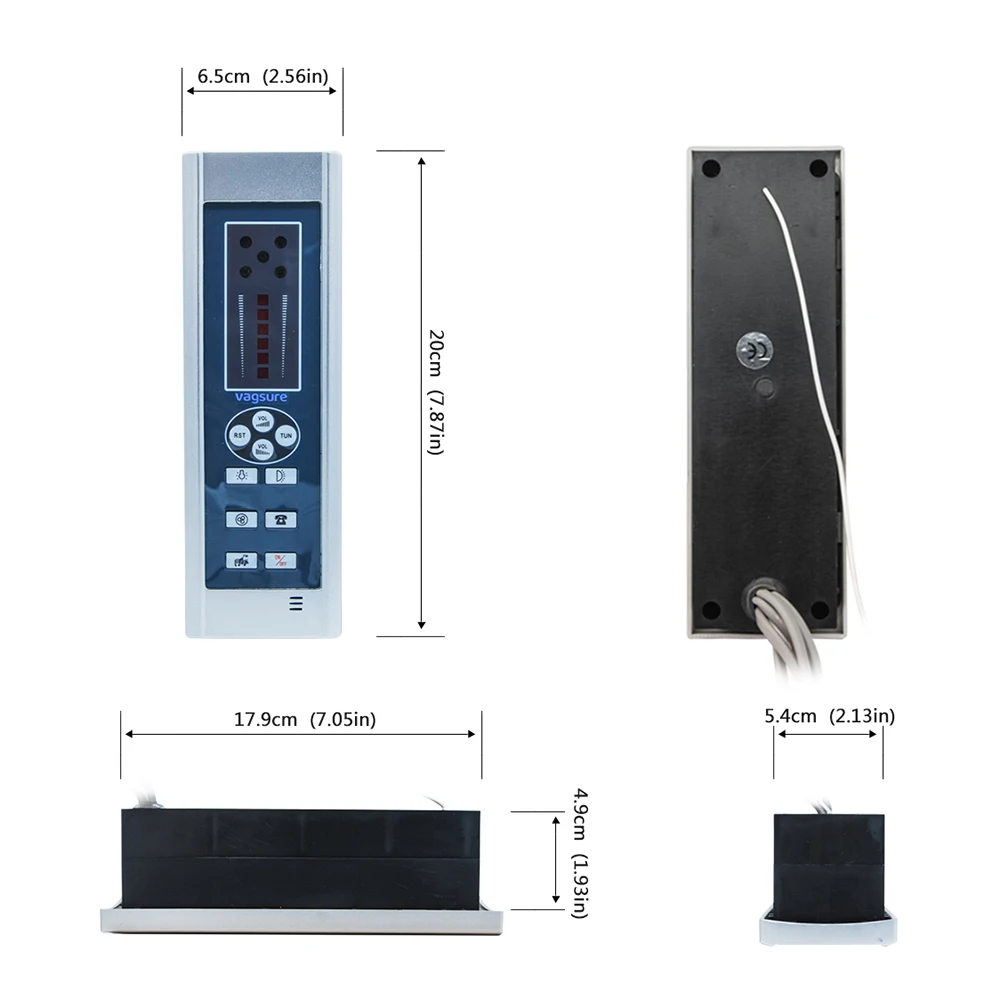 Vagsure 1 шт. 20*6,5 см Цифровой душ FM радио вентилятор динамик Freehand компьютерная панель управления душевая кабина аксессуары для кабины