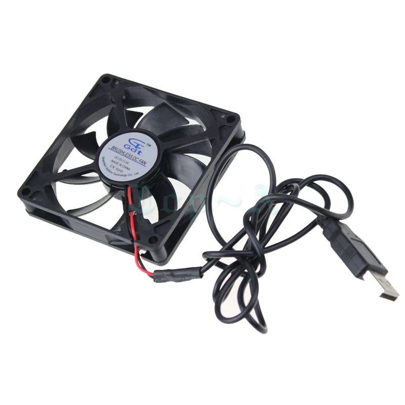 Gdstime 1 Piece 80x80x15mm 80mm DC Brushless Cooling Fan 100cm Cable