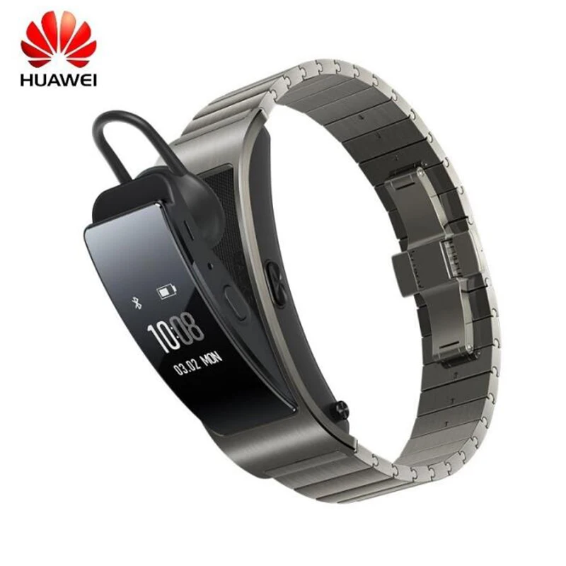 Оригинальный huawei TalkBand B3 Talk Band Bluetooth Smart Напульсники носимых спортивные часы