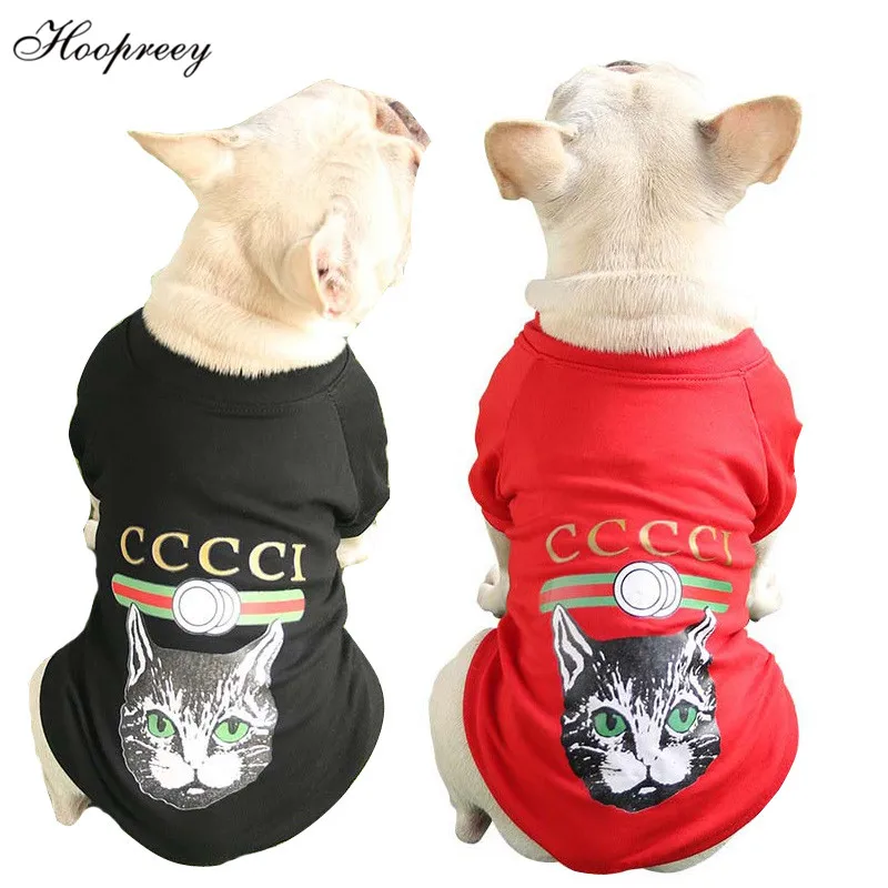 2019 Fashion French Bulldog Dog Hoodies Cartoon Cat ...