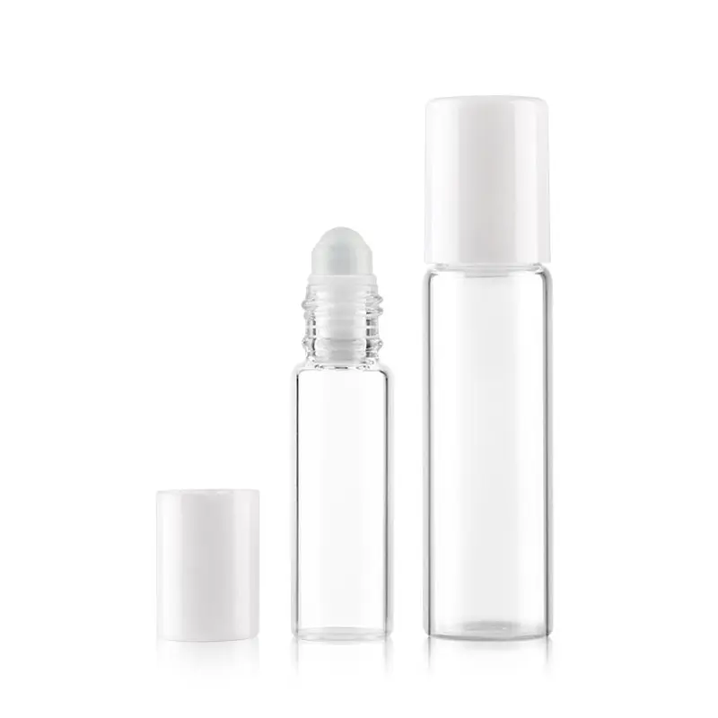 50 قطعة/الوحدة الزجاج لفة على 10 مللي 13 مللي 0.5 oz فارغة العطر عطر زيت طبيعي إعادة الملء زجاجات إعادة الملء