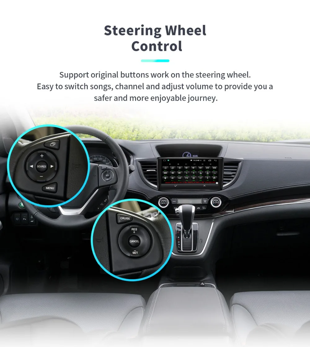 Excellent JOYING 2GB radio cassette player Android 8.1 octa Core autoradio 10.1" car radio for Honda CRV 2012-2016 DSP fast Boot HD audio 23