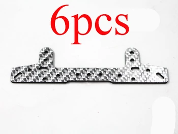 

6PCS 1.5mm Carbon Fiber Silver Brake Extender Counterbore Brakes Strip for RC Tamiya Mini 4WD Racing Car Model DIY Parts