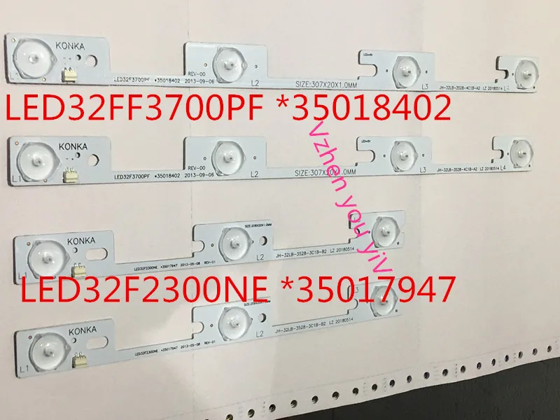 

16pcs/lot NEW for Konka 8PCS LED32F3700PF and 8PCS LED32F2300NE light bar backlight lamp LED strip 1led= 6v