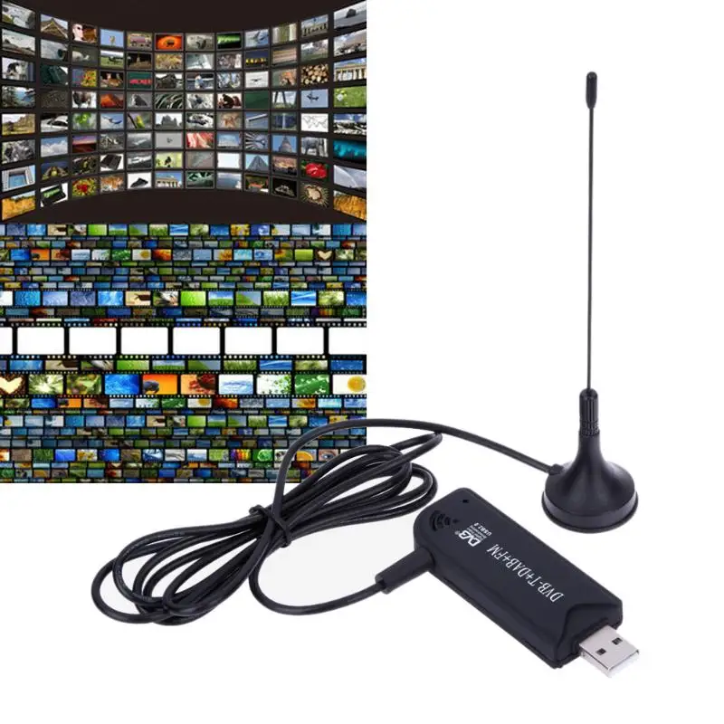 ALLOYSEED High Quality USB2.0 Digital DVB-T SDR+DAB+FM TV Tuner Receiver SDR TV Stick RTL2832U+ FC0012 mini tv sticks