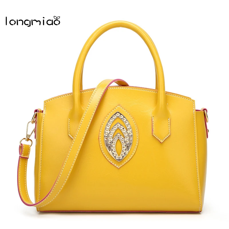 

longmiao Leather Bags Women Small Handbag Female PU Leather Handbags Ladies Portable Shoulder Bag Office Ladies Hobos Totes