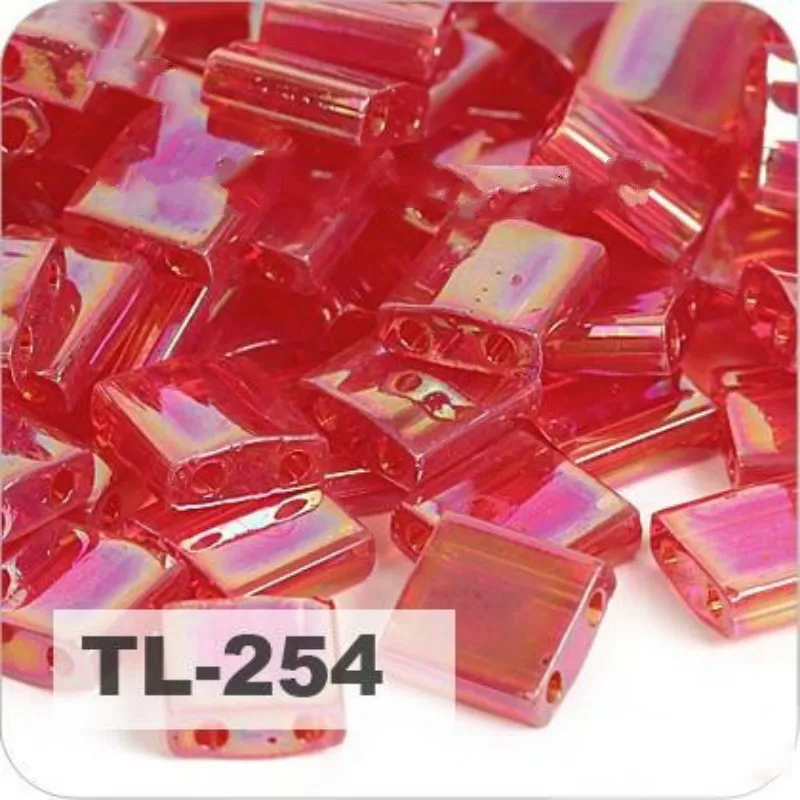 TL-254 Taidian Japanese Tila Seedbeads For Bohostyle Bracelet Finding 5x5x1.9mm 515gramslot