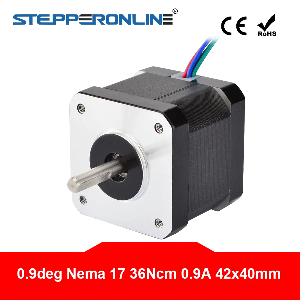 0 9 Φ 17 шаговый двигатель 36NCM (51oz.in) 0.9A 4 lead 40mm длина для DIY 3D принтера CNC Robot|Шаговый